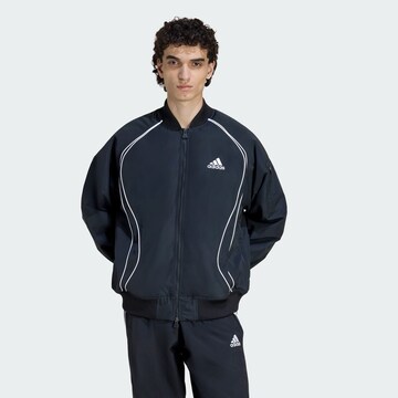 ADIDAS ORIGINALS Sportjacke 'Teamgeist' in Schwarz: Vorderseite