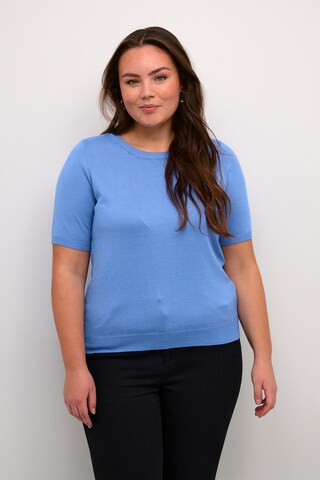 KAFFE CURVE Sweater 'Lizzy' in Blue: front