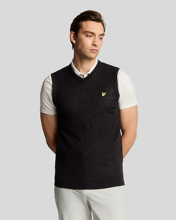 Lyle & Scott Bodywarmer 'Merino' in Zwart: voorkant