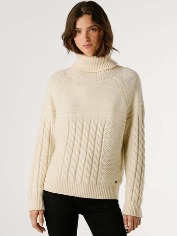 Pepe Jeans Trui 'Caresse' in Wit: voorkant