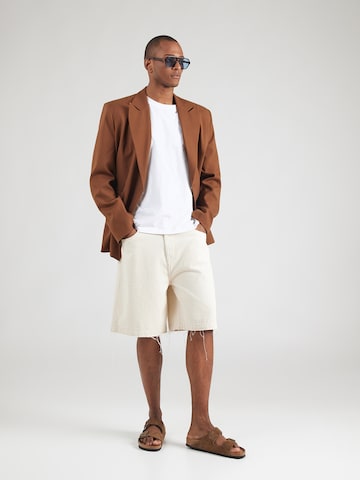 JACK & JONES Тениска 'JORVALLEY' в бяло