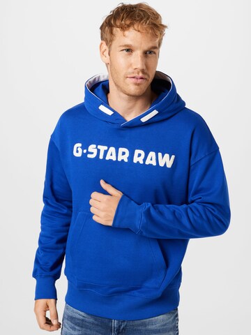 Sweat-shirt G-Star RAW en bleu : devant