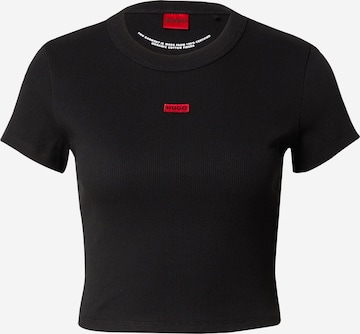 HUGO Shirt 'Deluisa' in Black: front