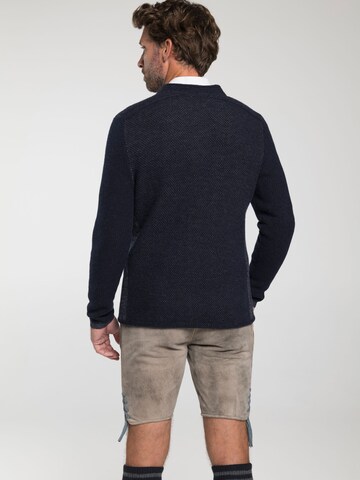 SPIETH & WENSKY Gebreid vest 'Gasteig' in Blauw