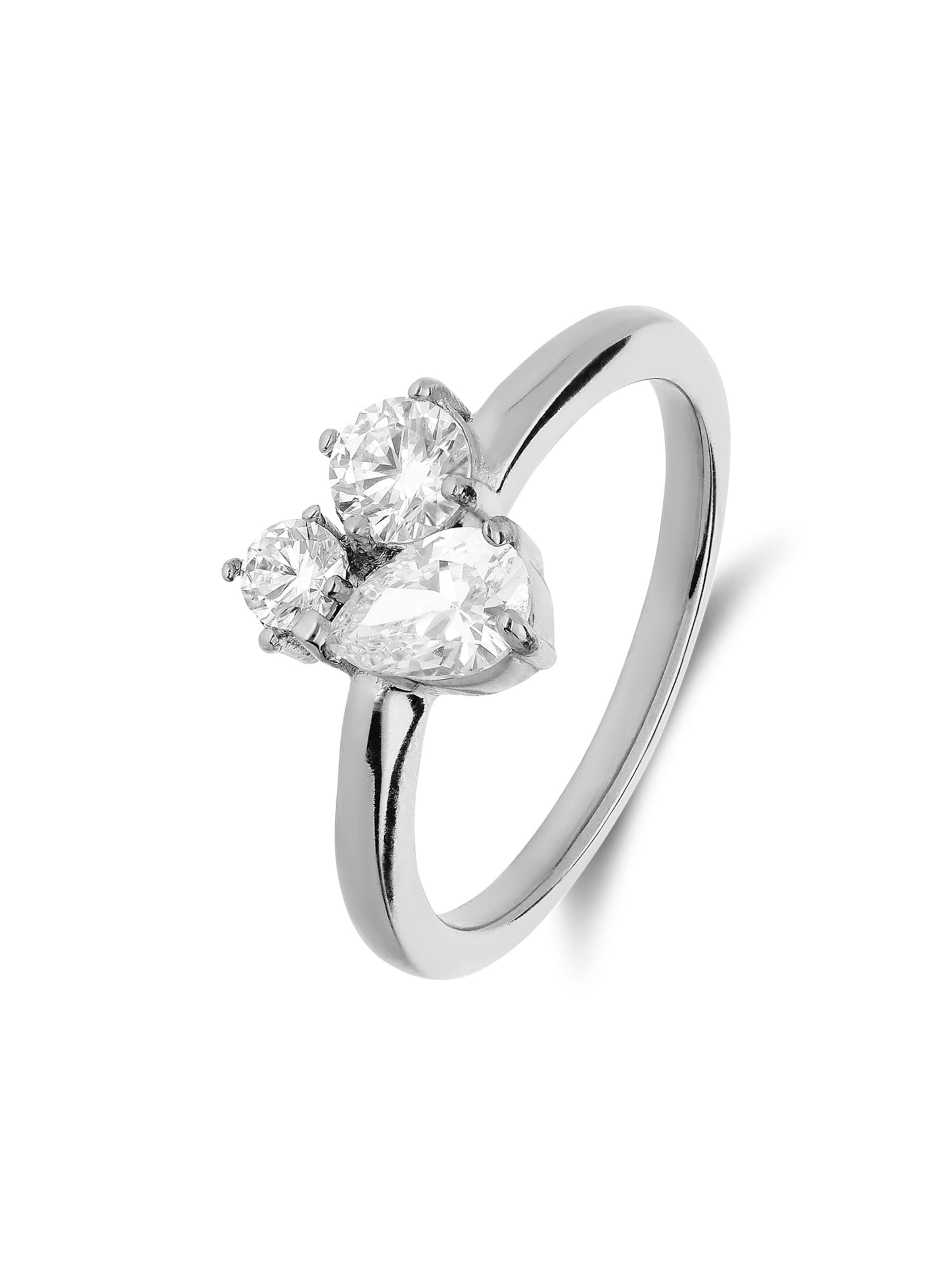 Lucardi Ring in Zilver: voorkant