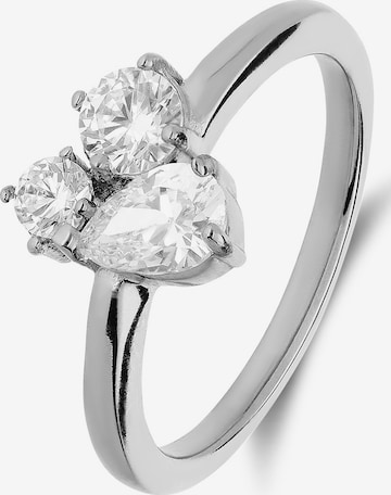 Bague Lucardi en argent : devant