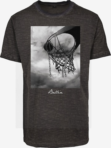 Mister Tee Shirt 'Ballin 2.0' in Grijs: voorkant