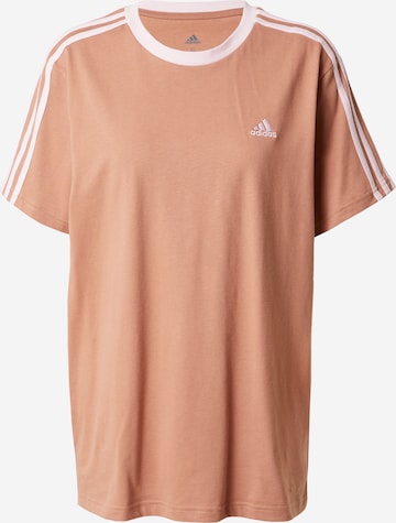 ADIDAS SPORTSWEAR Functioneel shirt 'Essentials' in Bruin: voorkant