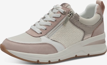 Baskets basses Tamaris en rose : devant