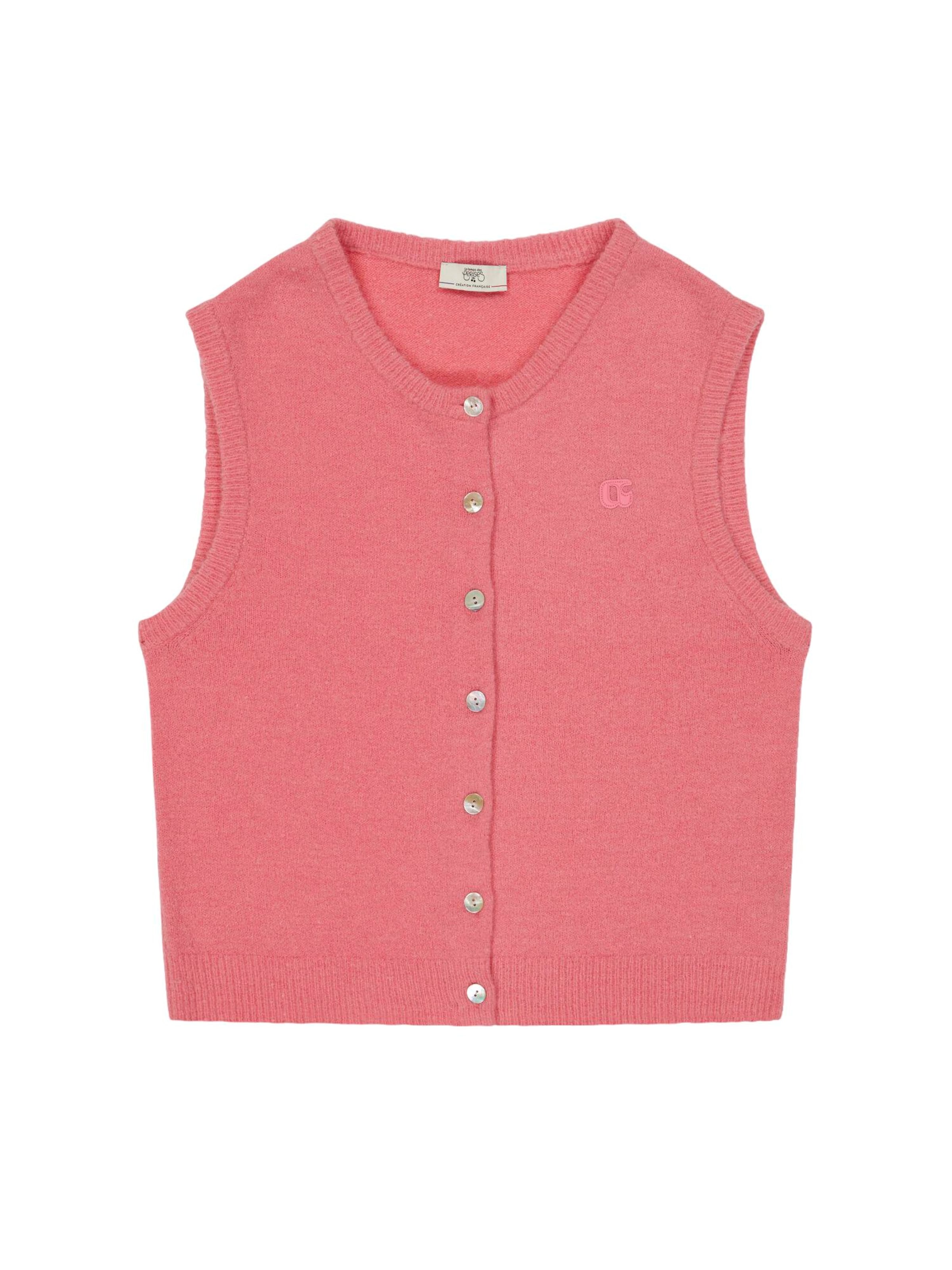 Vestes en maille 'ISABELA' Le Temps Des Cerises en rose : devant
