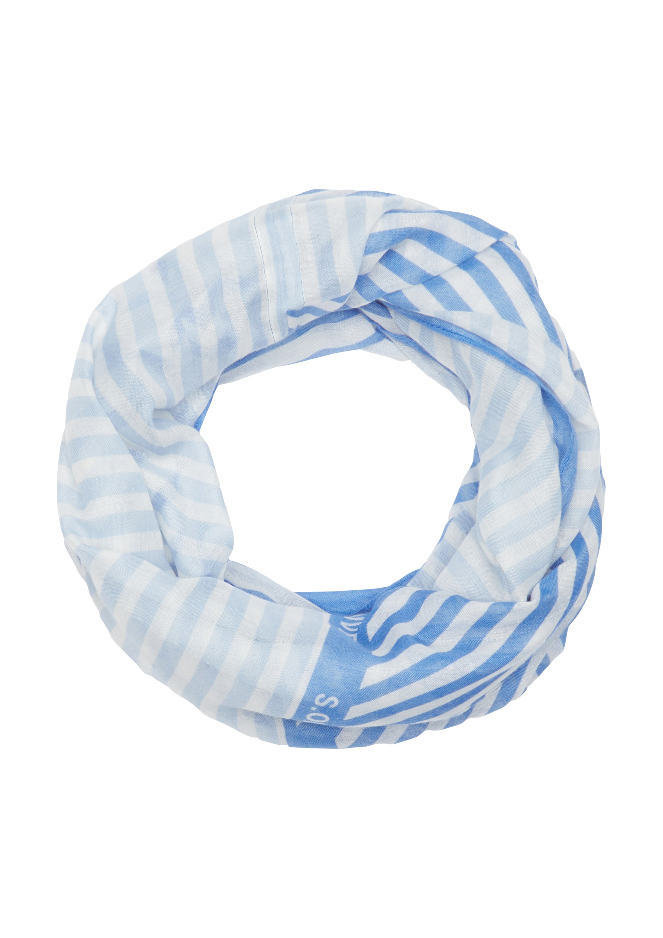 Écharpe tube s.Oliver en bleu : devant