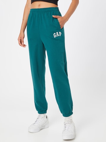 GAP Zúžený Kalhoty – zelená: přední strana