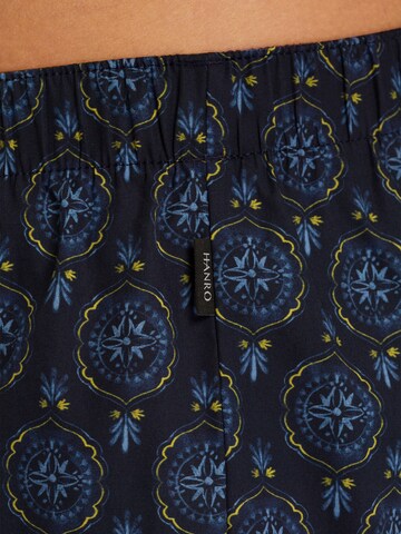 Hanro Boxershorts ' Fancy Woven ' in Blau