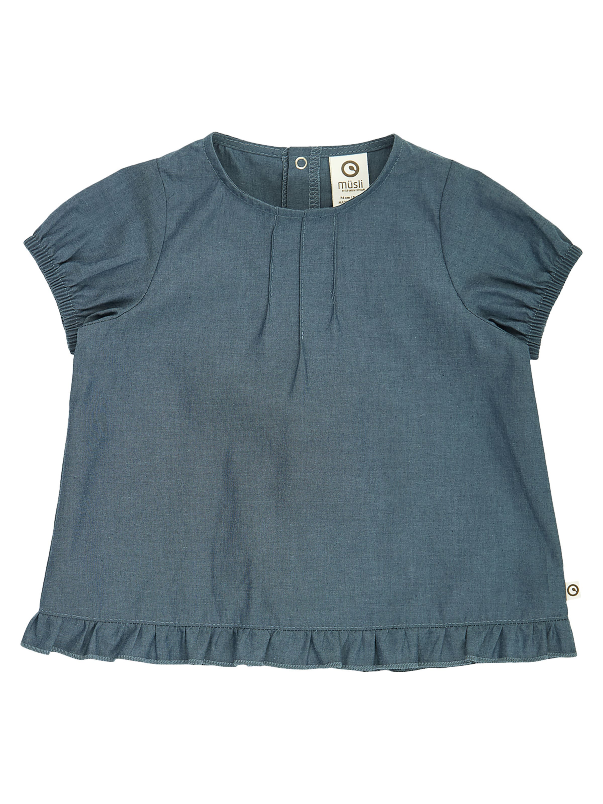 T-Shirt Müsli by GREEN COTTON en bleu : devant