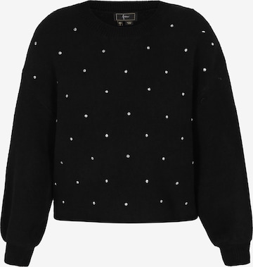 Pullover di faina in nero: frontale