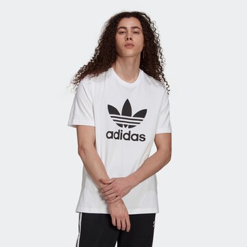 ADIDAS ORIGINALS Shirt 'Adicolor Classics Trefoil' in White: front