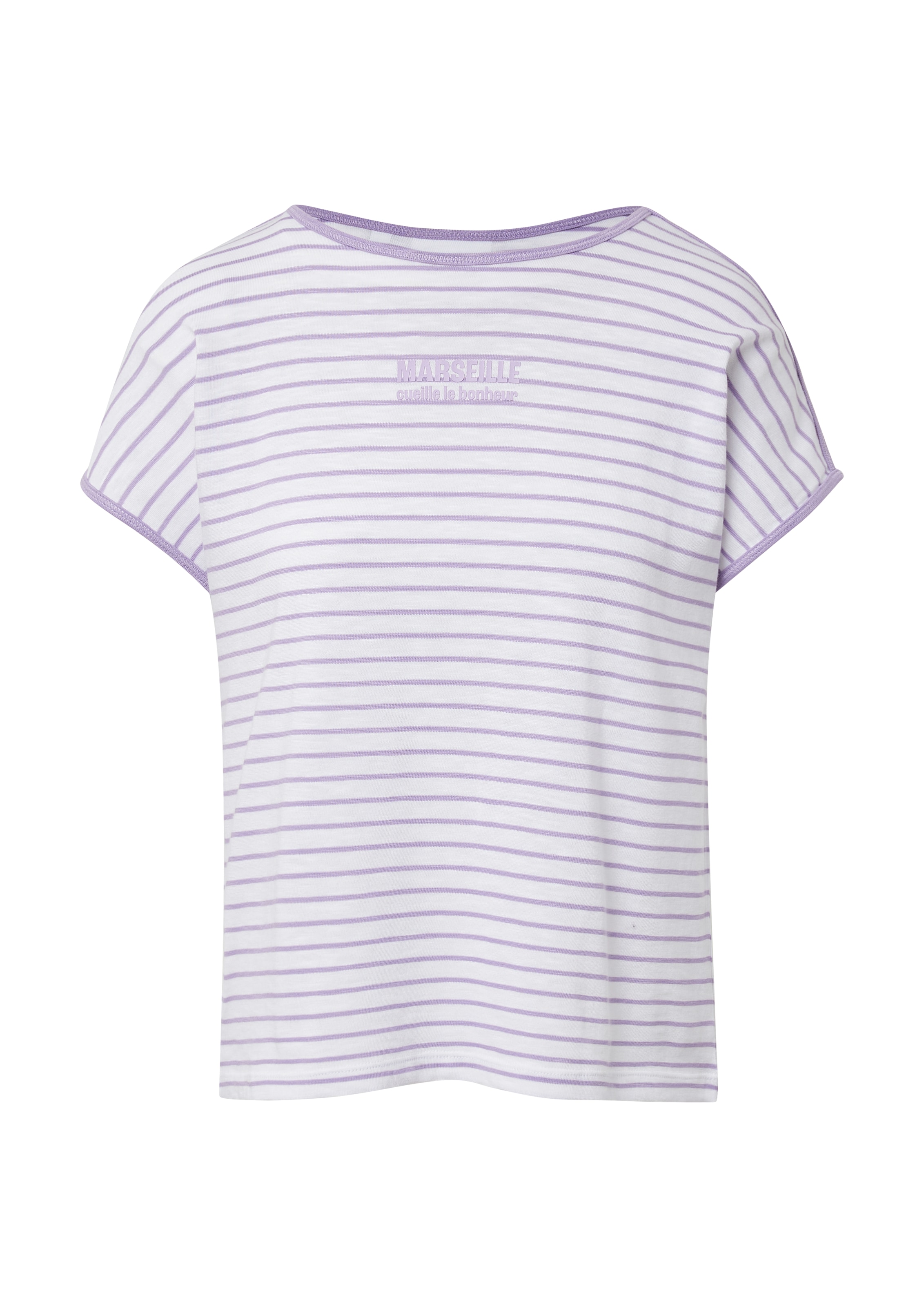 comma casual identity Shirt in Lila: Vorderseite