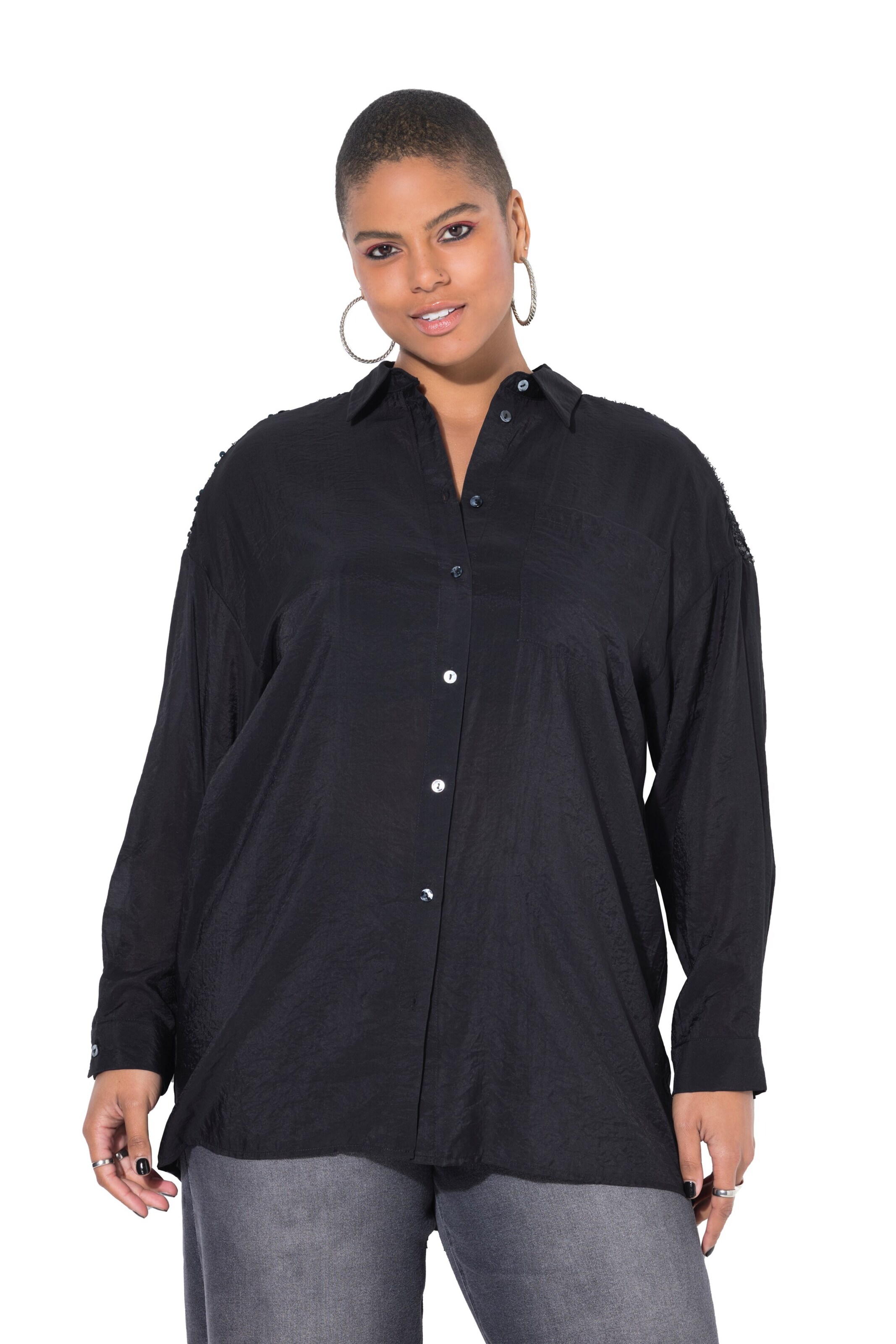 Studio Untold Bluse in Schwarz: Vorderseite