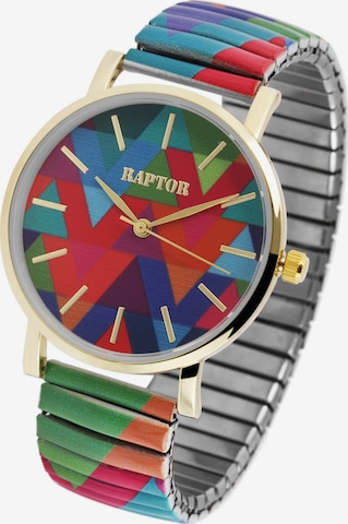 Raptor Analog Watch 'Colorful Edition, Mineralglas' in Mixed colors: front
