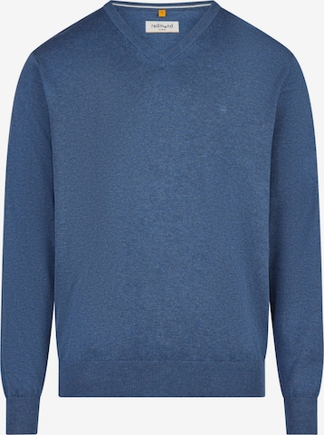redmond Pullover 'Basic' in Blau: Vorderseite