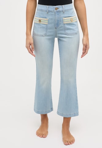 ÆNGELS Boot cut Jeans in Blue: front