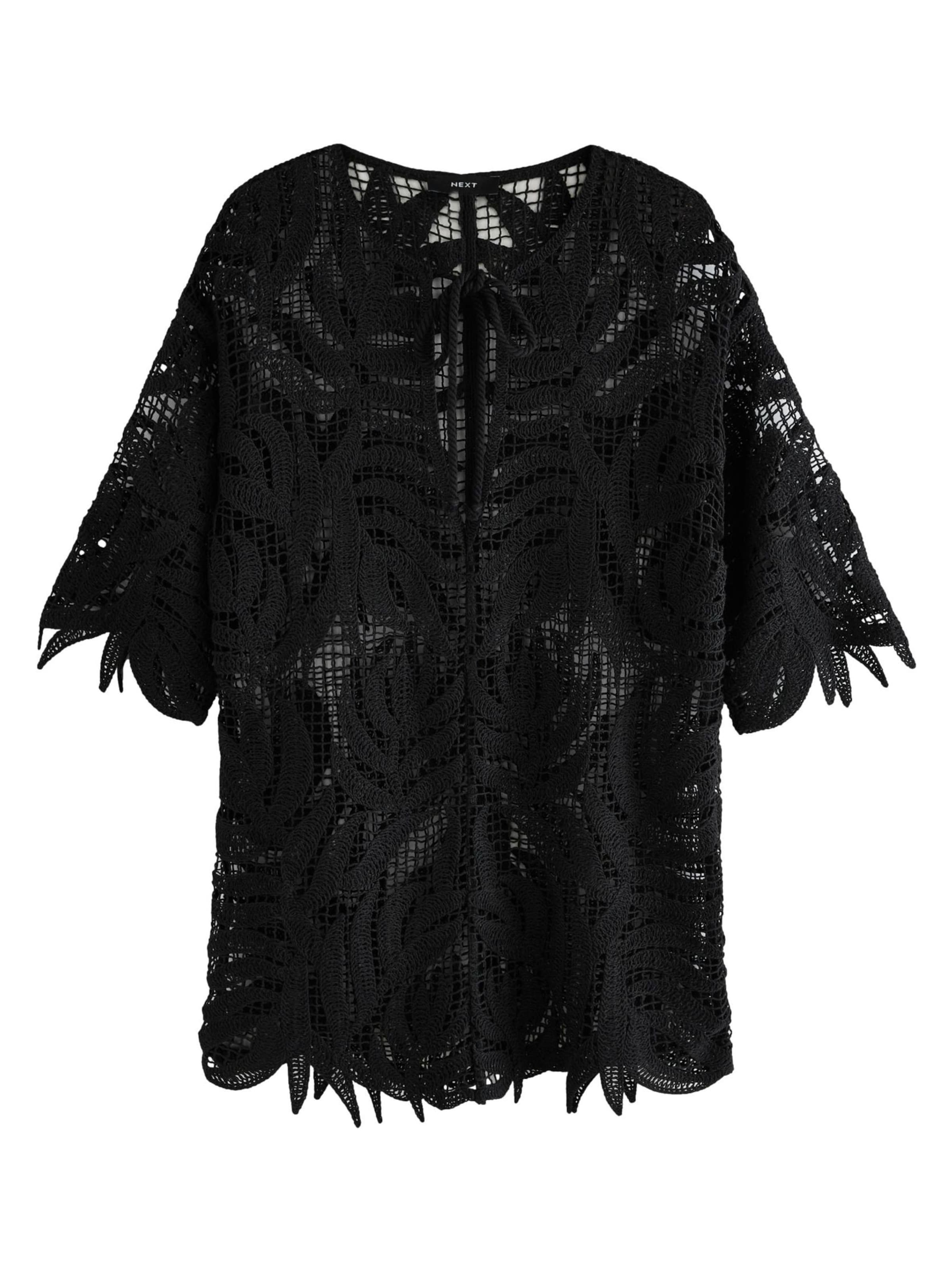 melns Next Pludmales kleita: no priekšpuses