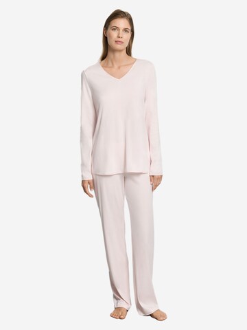Hanro Pajama 'Cotton Silk' in Pink