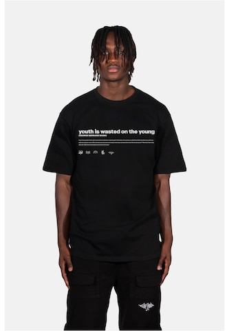 Lost Youth Тениска 'Influenced' в черно: отпред