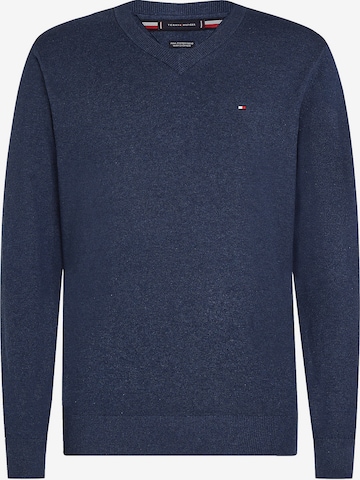 TOMMY HILFIGER Пуловер в синьо: отпред