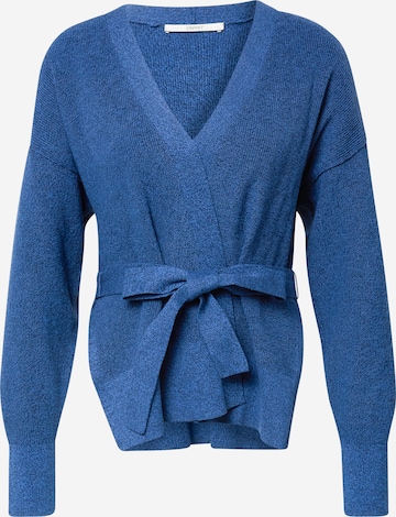 ESPRIT Плетена жилетка в синьо: отпред
