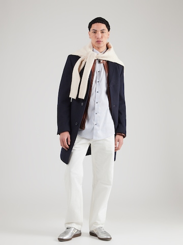 balts OLYMP Standarta piegriezums Biroja krekls 'Luxor'