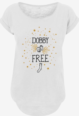 F4NT4STIC T-Shirt 'Harry Potter Dobby Is Free' in Weiß: predná strana