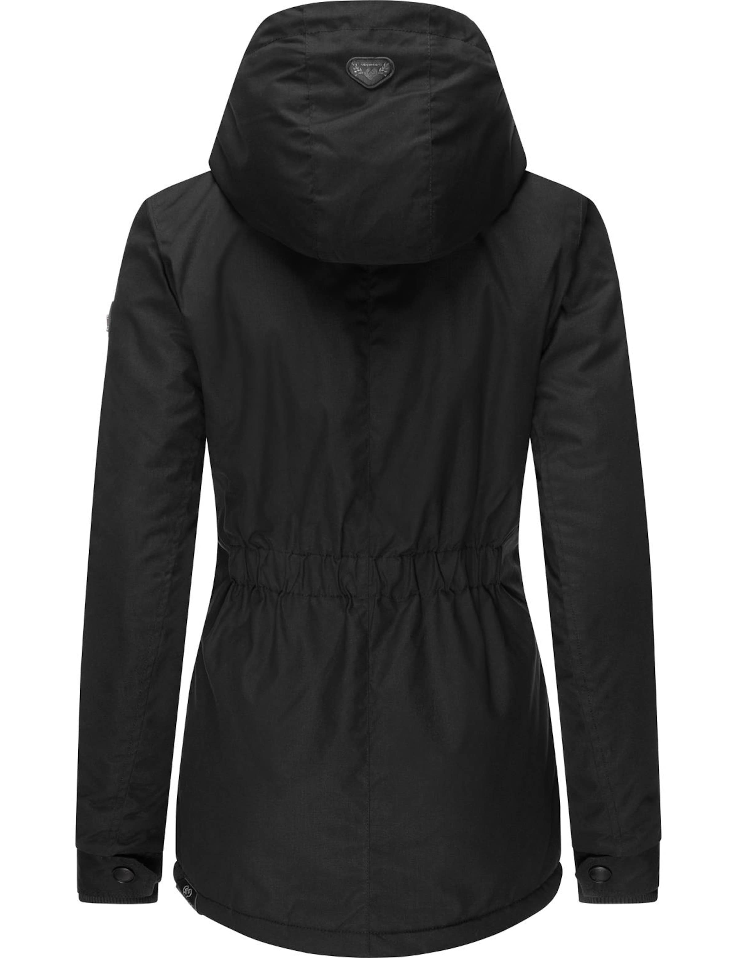 Frauen Jacken Ragwear Winterjacke 'Monade' in Schwarz - ED23797