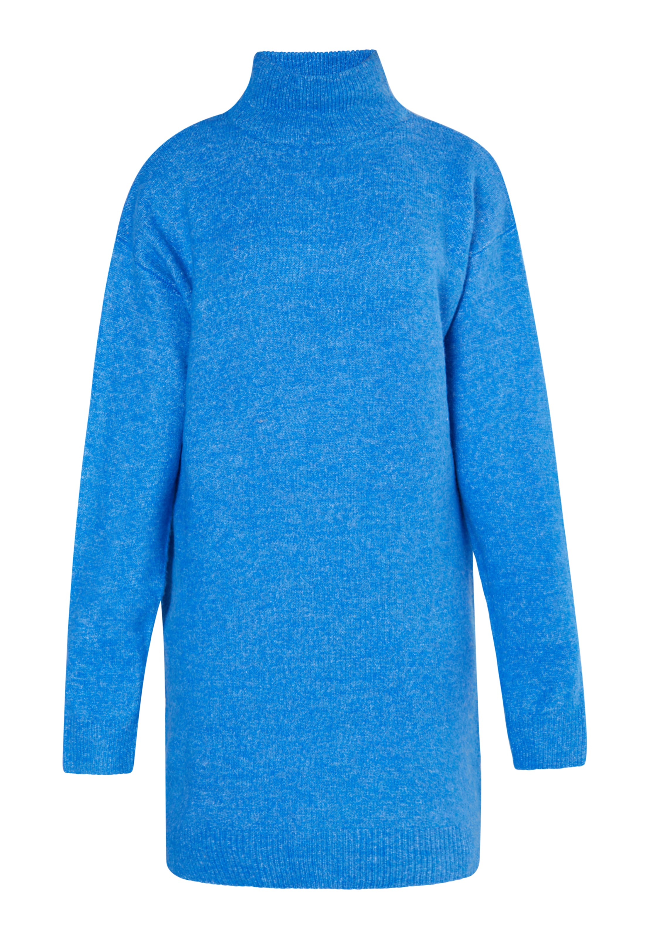 MYMO Pletené šaty - Modrá: predná strana