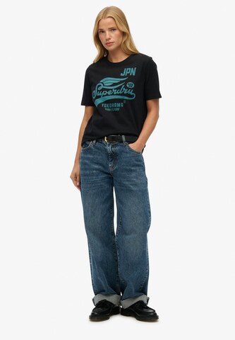 Superdry T-Shirt 'High Flyers' in Schwarz