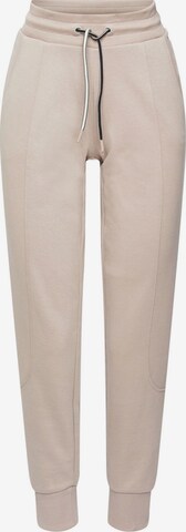 ESPRIT Sportbroek in Beige: voorkant