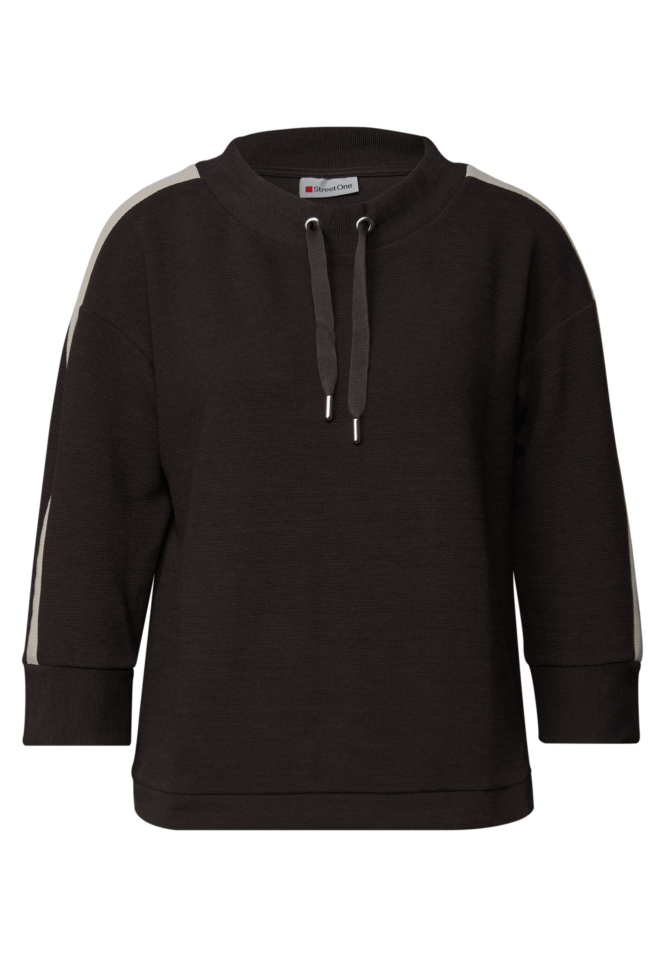 STREET ONE Sweatshirt in Brown: front