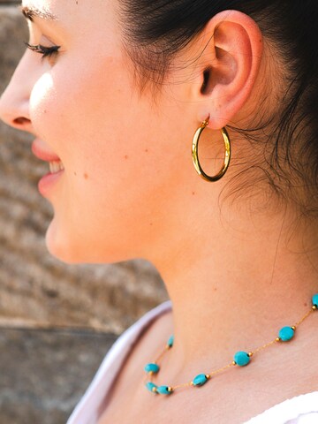 Akzent Earrings 'Canela, langlebig' in Gold: front