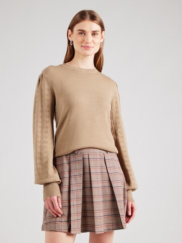 Pull-over 'BY NONINA' b.young en marron : devant