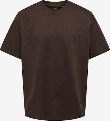 Only & Sons Shirt 'ONSMILLENIUM' in Brown: front