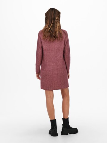 ONLY Knit dress 'Carol' in Purple