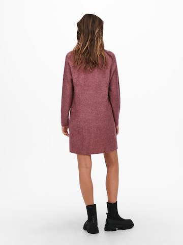 ONLY Knitted dress 'Carol' in Purple
