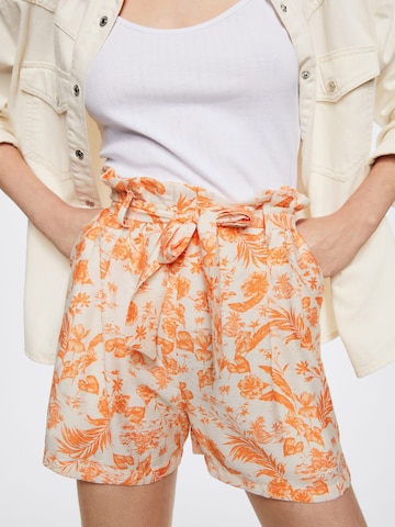 MANGO Regular Shorts 'ANA' in Orange