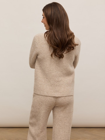 noar studios Knit cardigan 'BUTTONED CARDIGAN' in Beige