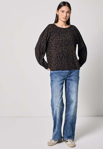 STREET ONE Bluse 'Leo' in Braun
