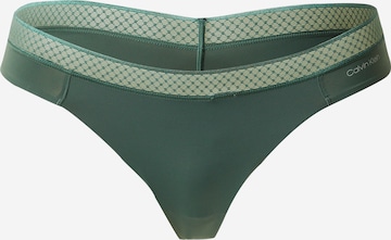 Calvin Klein Underwear Thong in Green: front