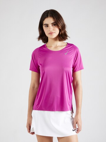 NIKE - Camiseta funcional 'Race' en rosa: frente