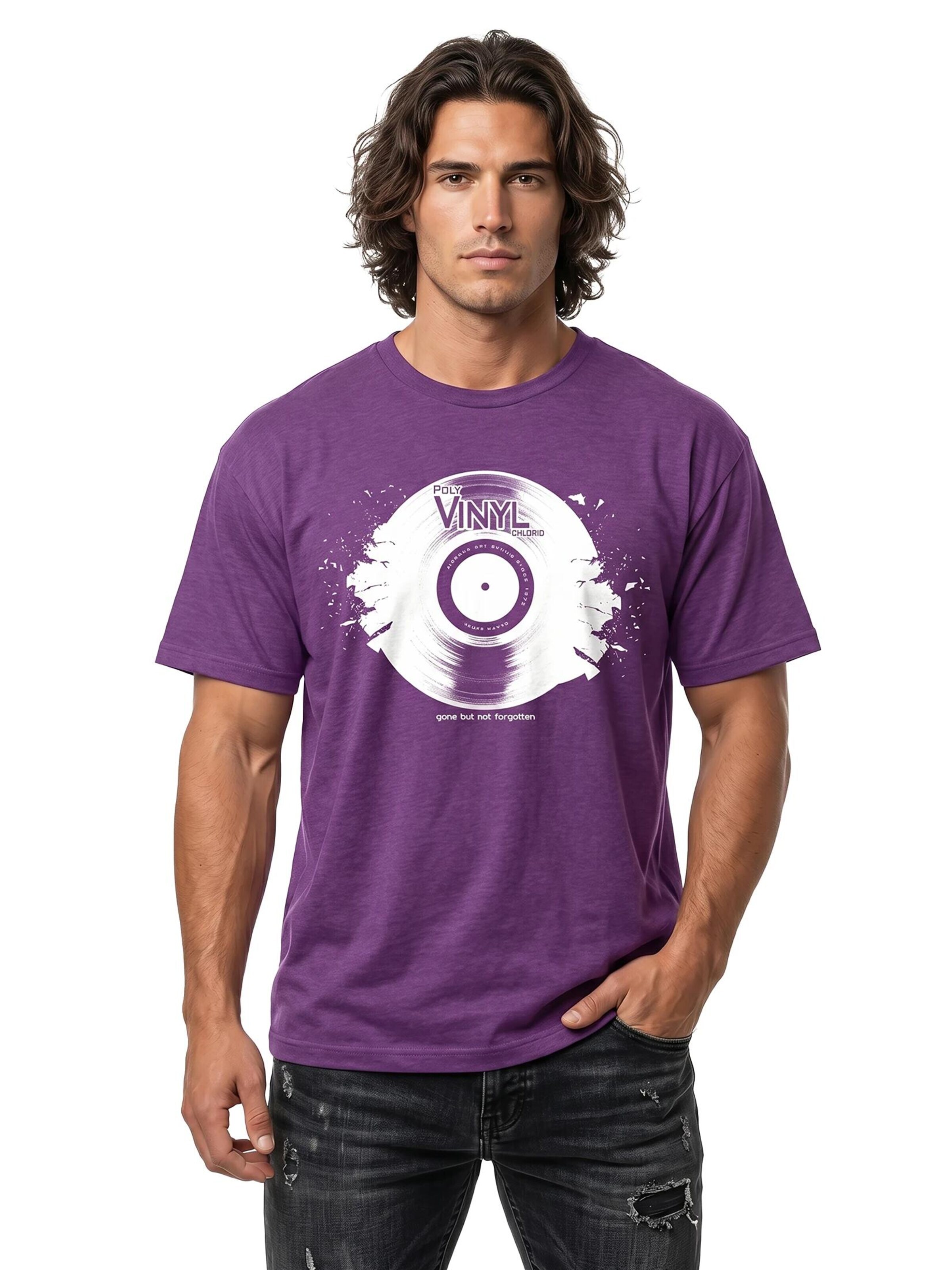 MAKAYA Shirt 'Vinyl'‌‌‌‌‌‌‌‌‌ in Lila