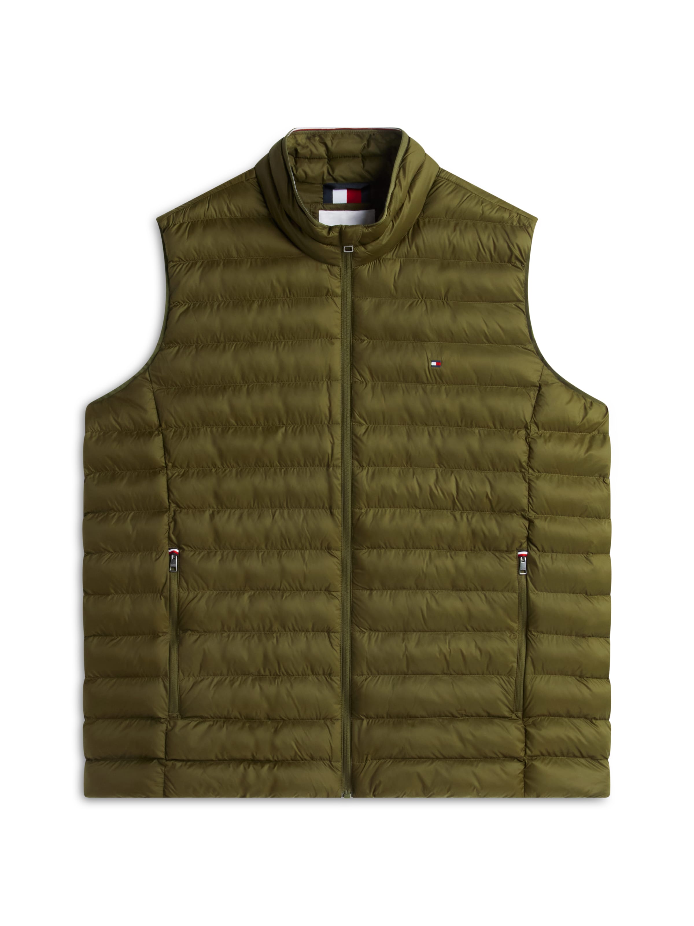 Tommy Hilfiger Big & Tall Bodywarmer in Groen: voorkant
