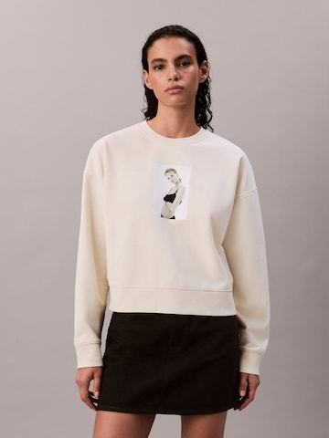 Calvin Klein Свитшот 'CLASSIC KATE' в Белый: спереди